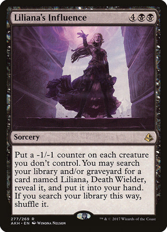 Liliana's Influence [Amonkhet] Magic: The Gathering