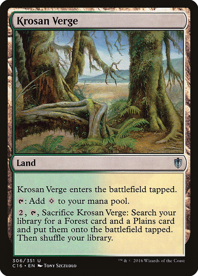 Krosan Verge [Commander 2016] Magic: The Gathering