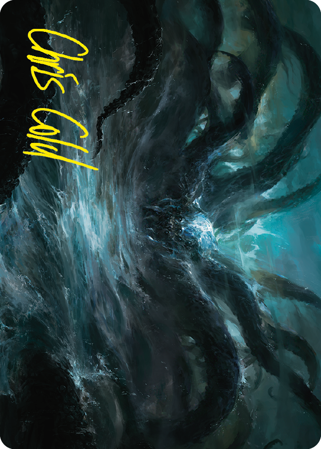 The Watcher in the Water Art Card (Gold-Stamped Signature) [The Lord of the Rings: Tales of Middle-earth Art Series] Magic: The Gathering