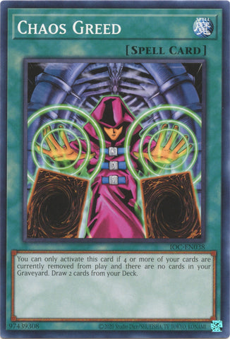 Chaos Greed (25th Anniversary) [IOC-EN038] Common Yu-Gi-Oh!