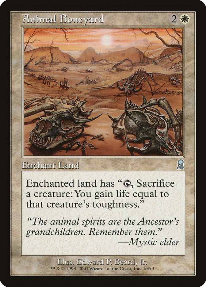 Animal Boneyard [Odyssey] Magic: The Gathering