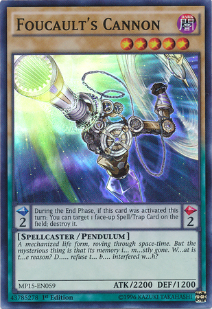 Foucault's Cannon [MP15-EN059] Super Rare Yu-Gi-Oh!