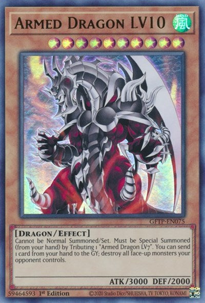 Armed Dragon LV10 [GFTP-EN075] Ultra Rare Yu-Gi-Oh!