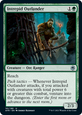 Intrepid Outlander [Dungeons & Dragons: Adventures in the Forgotten Realms] Magic: The Gathering