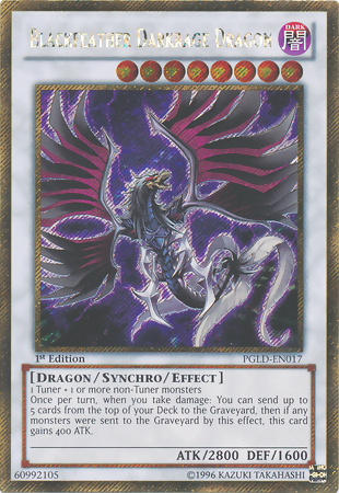 Blackfeather Darkrage Dragon [PGLD-EN017] Gold Secret Rare Yu-Gi-Oh!
