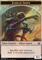 Eldrazi Spawn (002) // Eldrazi Double-Sided Token [Planechase Anthology Tokens] Magic: The Gathering