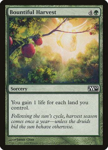 Bountiful Harvest [Magic 2010] Magic: The Gathering