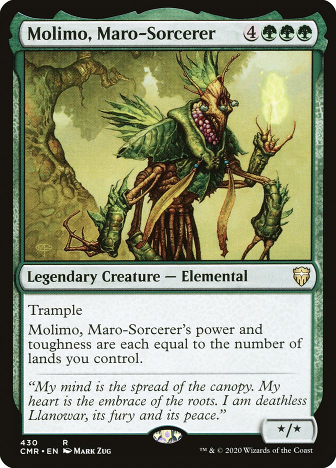 Molimo, Maro-Sorcerer [Commander Legends] Magic: The Gathering