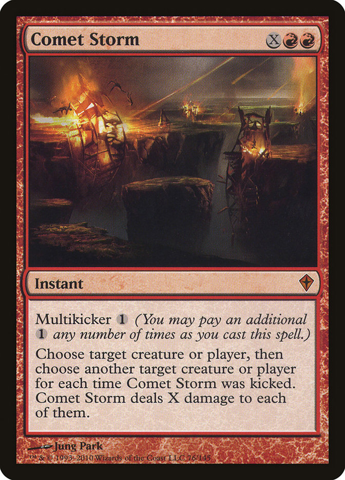 Comet Storm [Worldwake] Magic: The Gathering