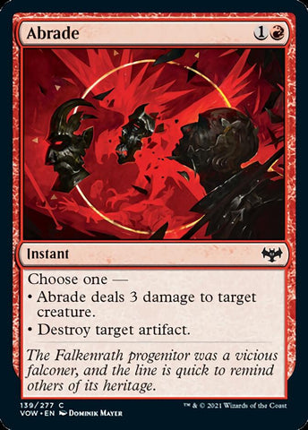 Abrade [Innistrad: Crimson Vow] Magic: The Gathering