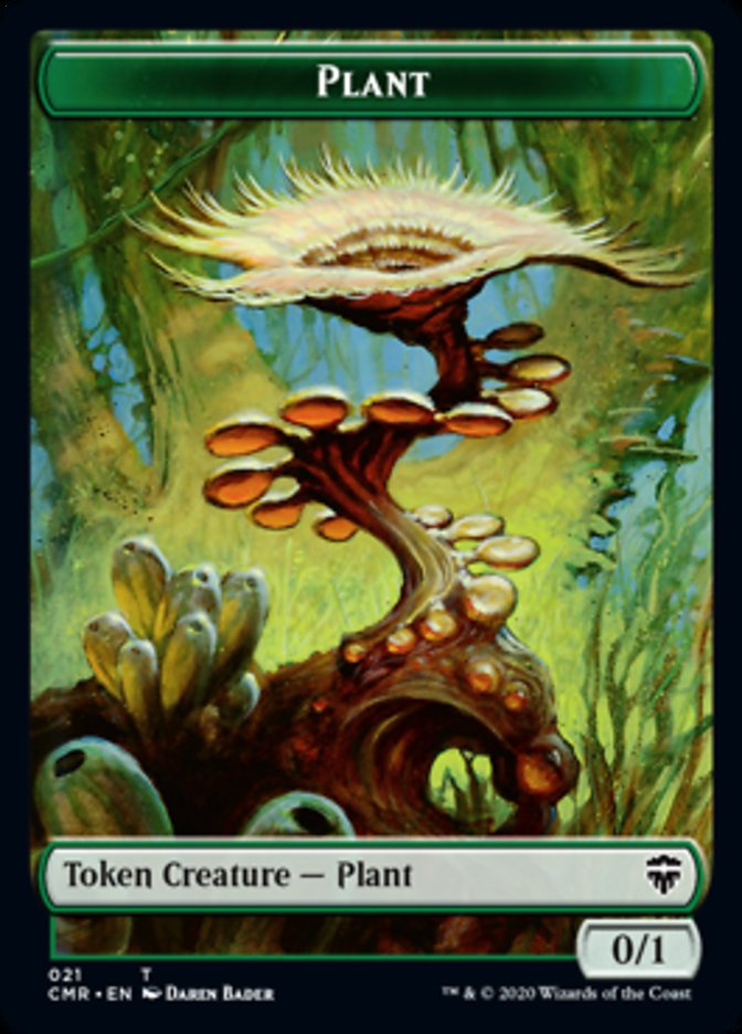 Illusion // Plant Double-Sided Token [Commander Legends Tokens] Magic: The Gathering