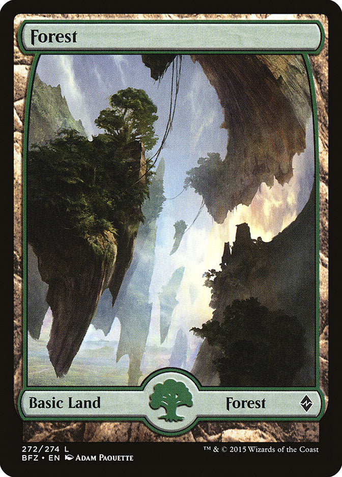 Forest (272) [Battle for Zendikar] Magic: The Gathering