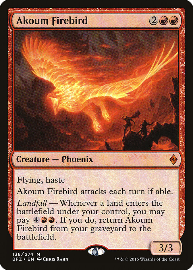 Akoum Firebird [Battle for Zendikar] Magic: The Gathering