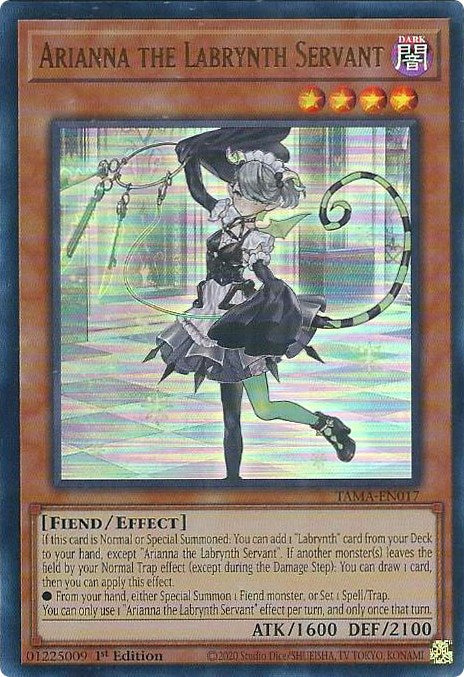 Arianna the Labrynth Servant [TAMA-EN017] Ultra Rare Yu-Gi-Oh!
