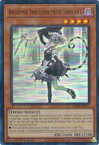 Arianna the Labrynth Servant [TAMA-EN017] Ultra Rare Yu-Gi-Oh!