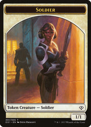 Beast (005) // Soldier Double-Sided Token [Archenemy: Nicol Bolas Tokens] Magic: The Gathering