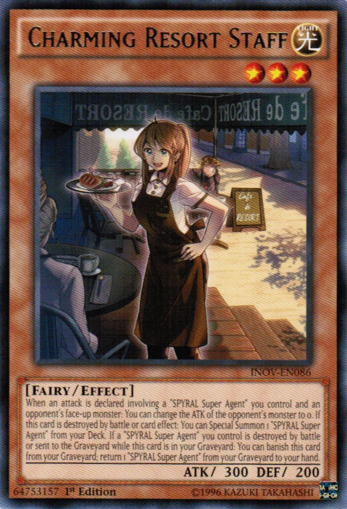 Charming Resort Staff [INOV-EN086] Rare Yu-Gi-Oh!