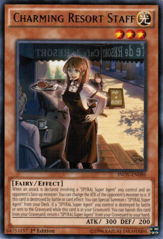 Charming Resort Staff [INOV-EN086] Rare Yu-Gi-Oh!