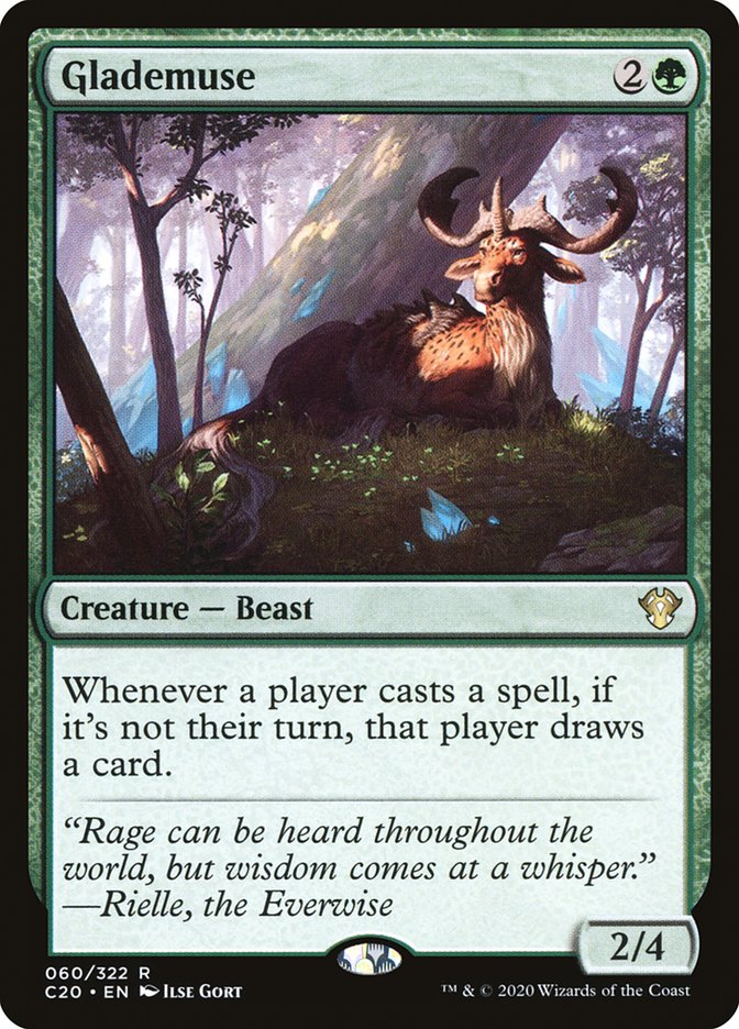 Glademuse [Commander 2020] Magic: The Gathering