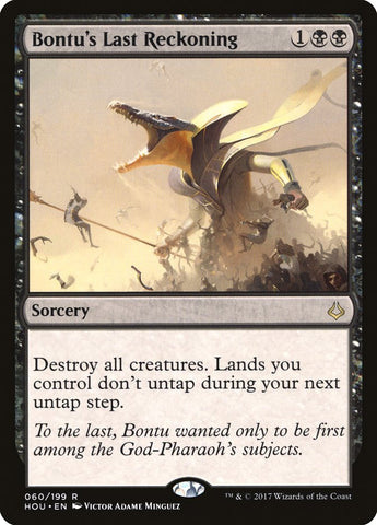 Bontu's Last Reckoning [Hour of Devastation] Magic: The Gathering
