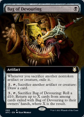 Bag of Devouring (Extended Art) [Dungeons & Dragons: Adventures in the Forgotten Realms Commander] Magic: The Gathering