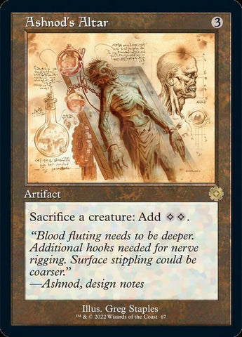 Ashnod's Altar (Retro Schematic) [The Brothers' War Retro Artifacts] Magic: The Gathering