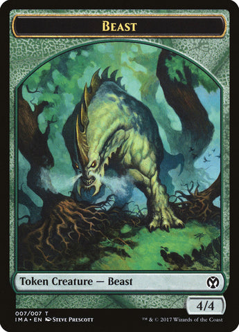 Beast Token [Iconic Masters Tokens] Magic: The Gathering