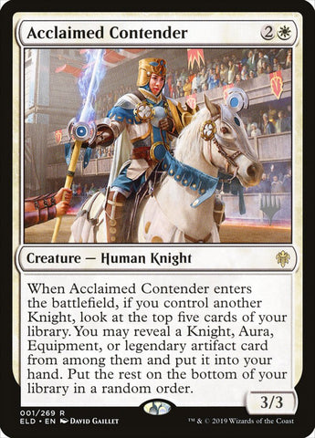 Acclaimed Contender (Promo Pack) [Throne of Eldraine Promos] Magic: The Gathering