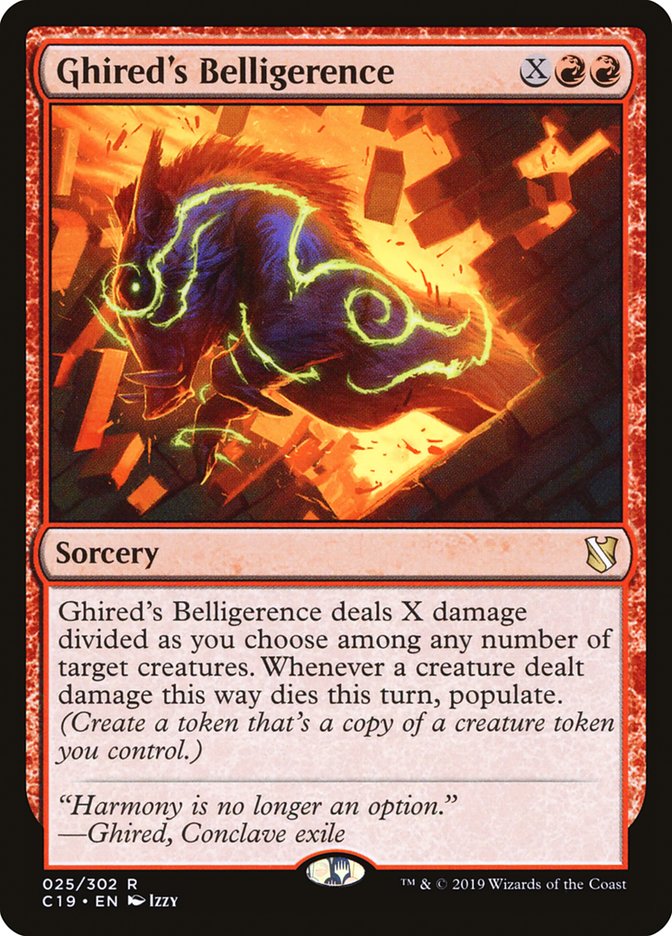 Ghired's Belligerence [Commander 2019] Magic: The Gathering