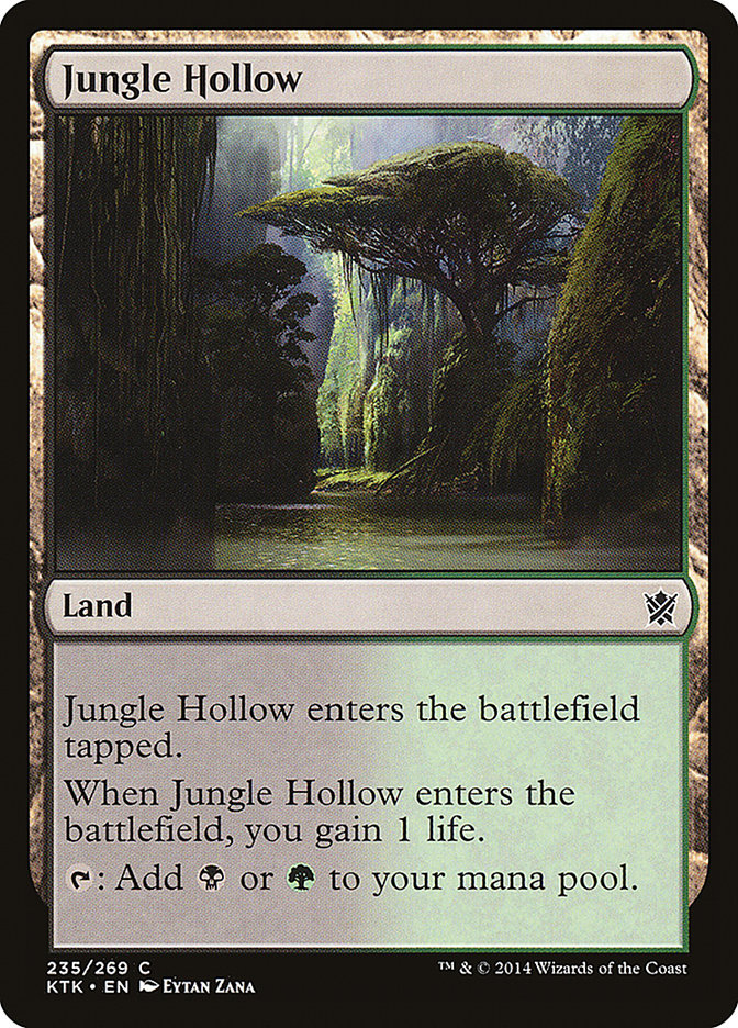 Jungle Hollow [Khans of Tarkir] Magic: The Gathering