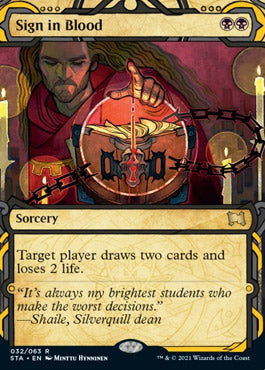 Sign in Blood [Strixhaven: School of Mages Mystical Archive] Magic: The Gathering