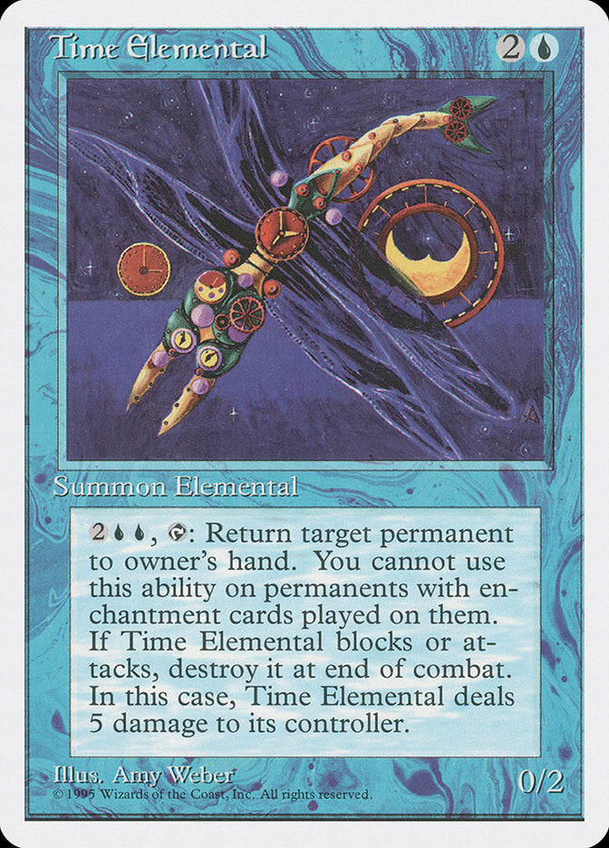 Time Elemental [Fourth Edition] Magic: The Gathering