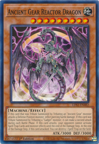 Ancient Gear Reactor Dragon [LDS1-EN082] Common Yu-Gi-Oh!