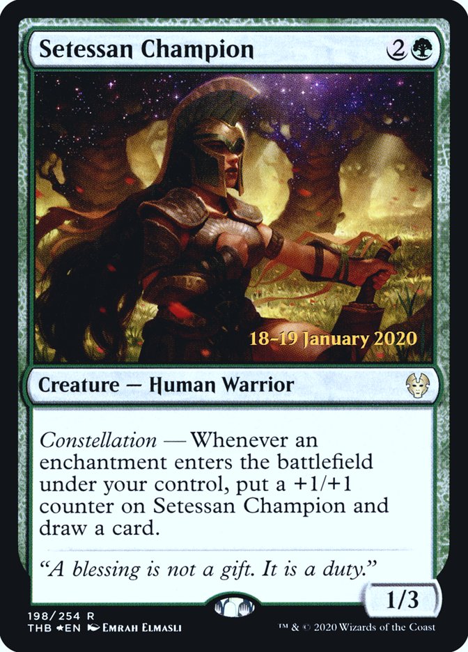 Setessan Champion [Theros Beyond Death Prerelease Promos] Magic: The Gathering