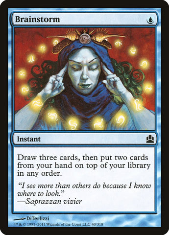 Brainstorm [Commander 2011] Magic: The Gathering