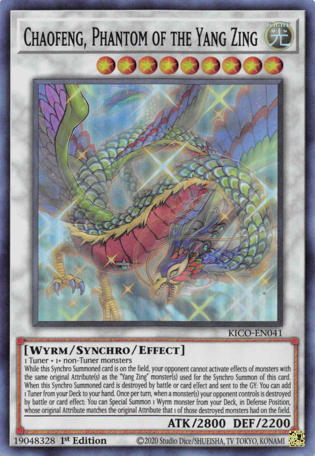 Chaofeng, Phantom of the Yang Zing [KICO-EN041] Super Rare Yu-Gi-Oh!