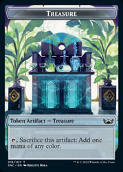 Treasure (016) // Copy Double-Sided Token [Streets of New Capenna Tokens] Magic: The Gathering