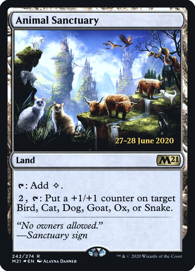 Animal Sanctuary [Core Set 2021 Prerelease Promos] Magic: The Gathering