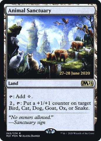 Animal Sanctuary [Core Set 2021 Prerelease Promos] Magic: The Gathering