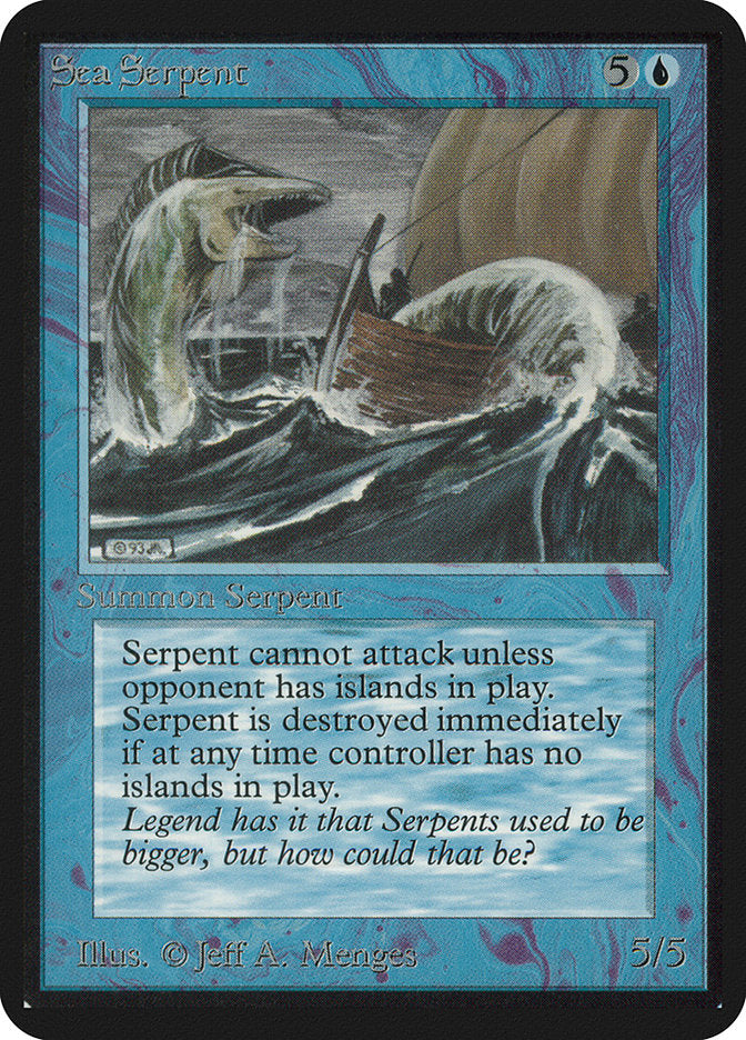 Sea Serpent [Alpha Edition] Magic: The Gathering