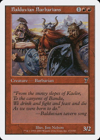 Balduvian Barbarians [Seventh Edition] Magic: The Gathering