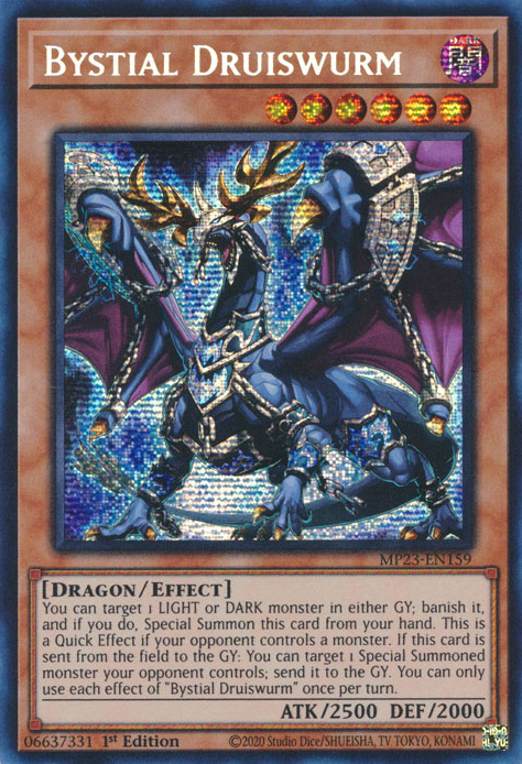 Bystial Druiswurm [MP23-EN159] Prismatic Secret Rare Yu-Gi-Oh!