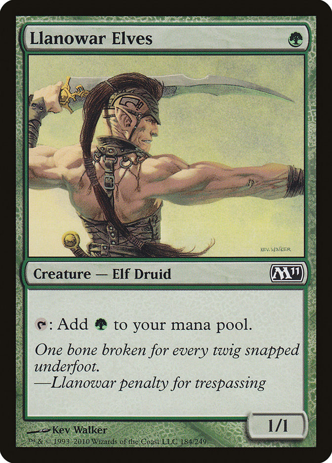 Llanowar Elves [Magic 2011] Magic: The Gathering