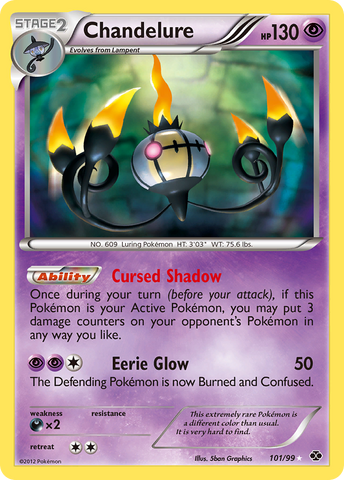 Chandelure (101/99) [Black & White: Next Destinies] Pokémon