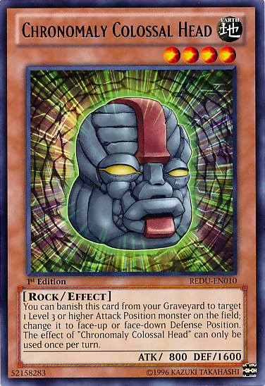 Chronomaly Colossal Head [REDU-EN010] Rare Yu-Gi-Oh!