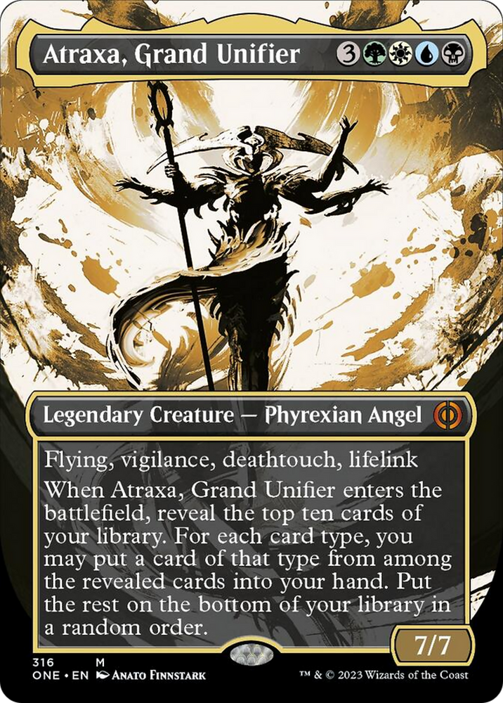 Atraxa, Grand Unifier (Borderless Ichor) [Phyrexia: All Will Be One] Magic: The Gathering