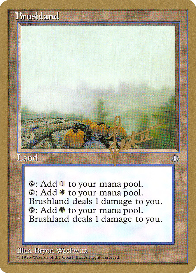 Brushland (Bertrand Lestree) [Pro Tour Collector Set] Magic: The Gathering