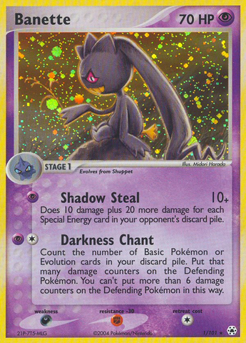 Banette (1/101) [EX: Hidden Legends] Pokémon