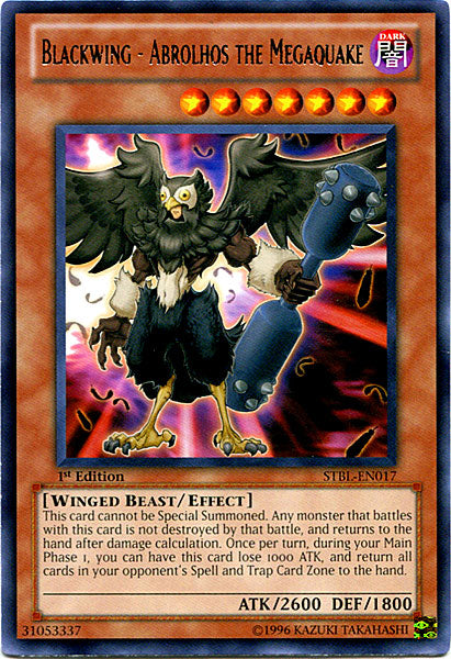 Blackwing - Abrolhos the Megaquake [STBL-EN017] Rare Yu-Gi-Oh!
