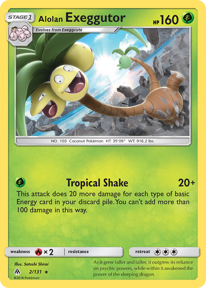 Alolan Exeggutor (2/131) [Sun & Moon: Forbidden Light] Pokémon